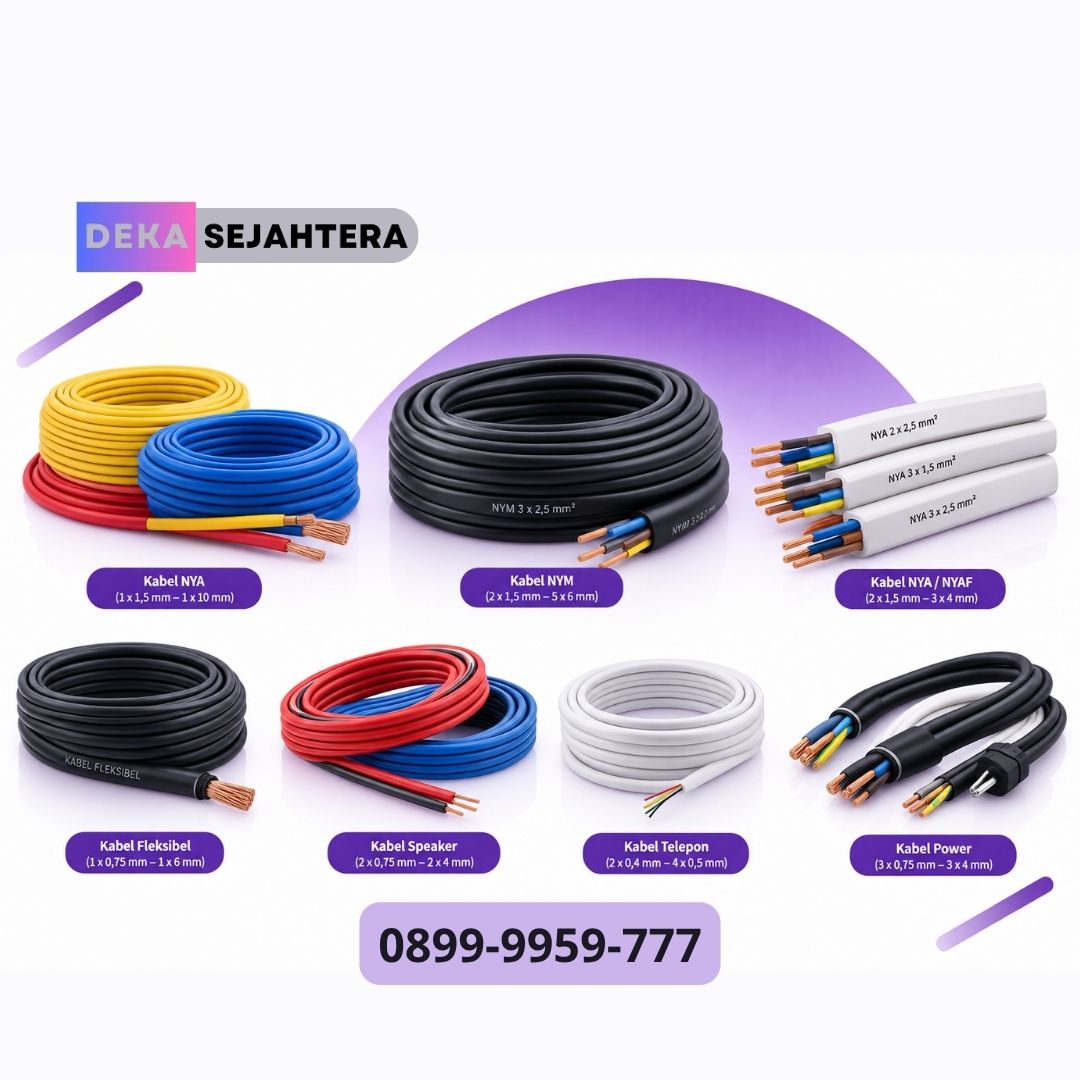 Kabel kelistrikan CCTV untuk kebutuhan instalasi di Malang