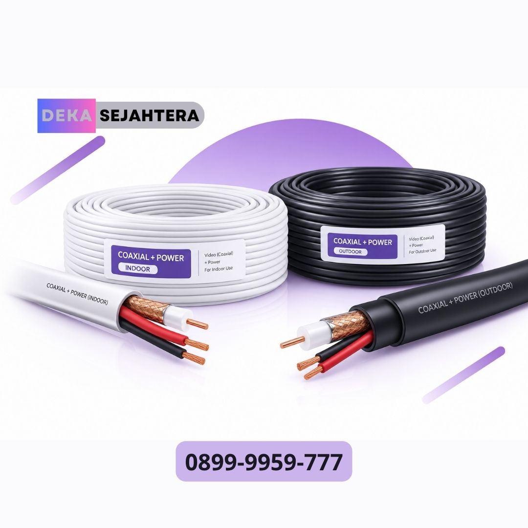 Kabel CCTV coaxial untuk sistem DVR