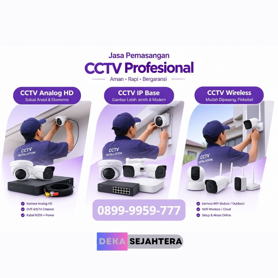 Jasa instalasi kamera CCTV di Malang