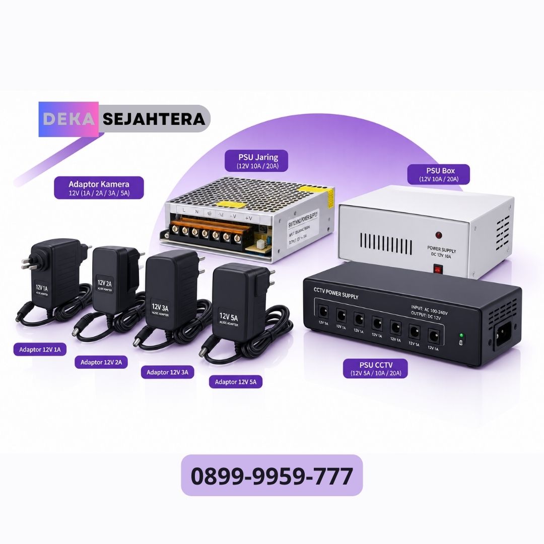 Power supply CCTV untuk kebutuhan instalasi di Malang
