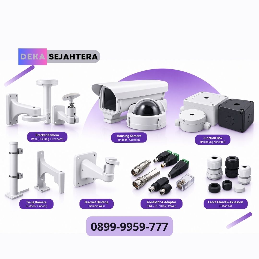 Aksesoris CCTV untuk kebutuhan instalasi di Malang Raya