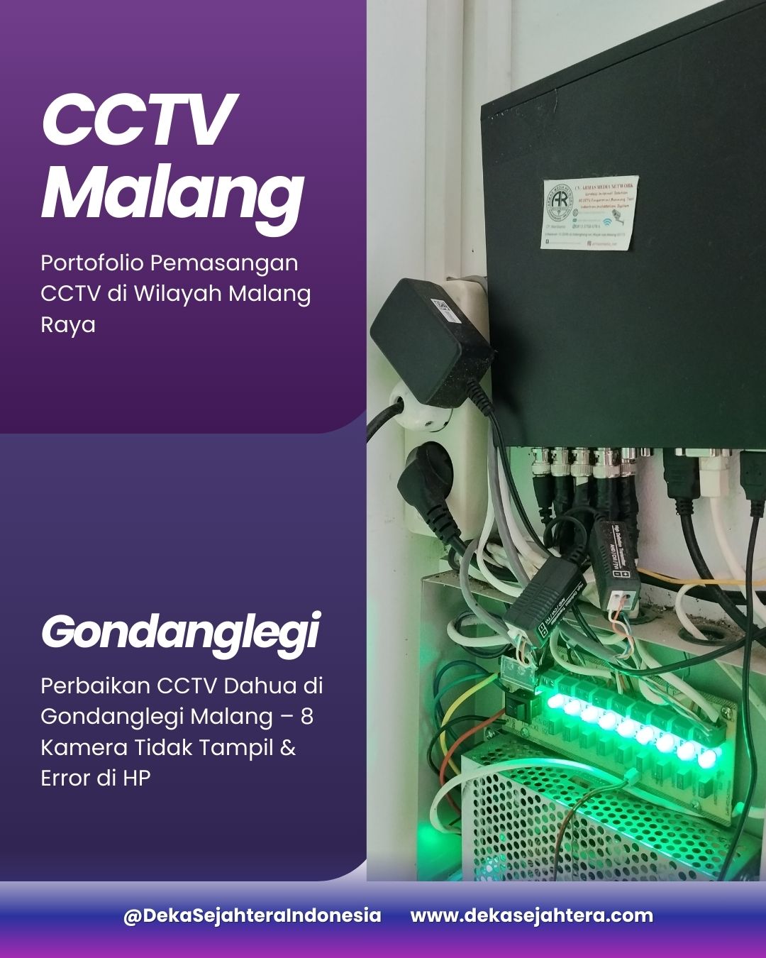 Perbaikan CCTV Dahua Malang