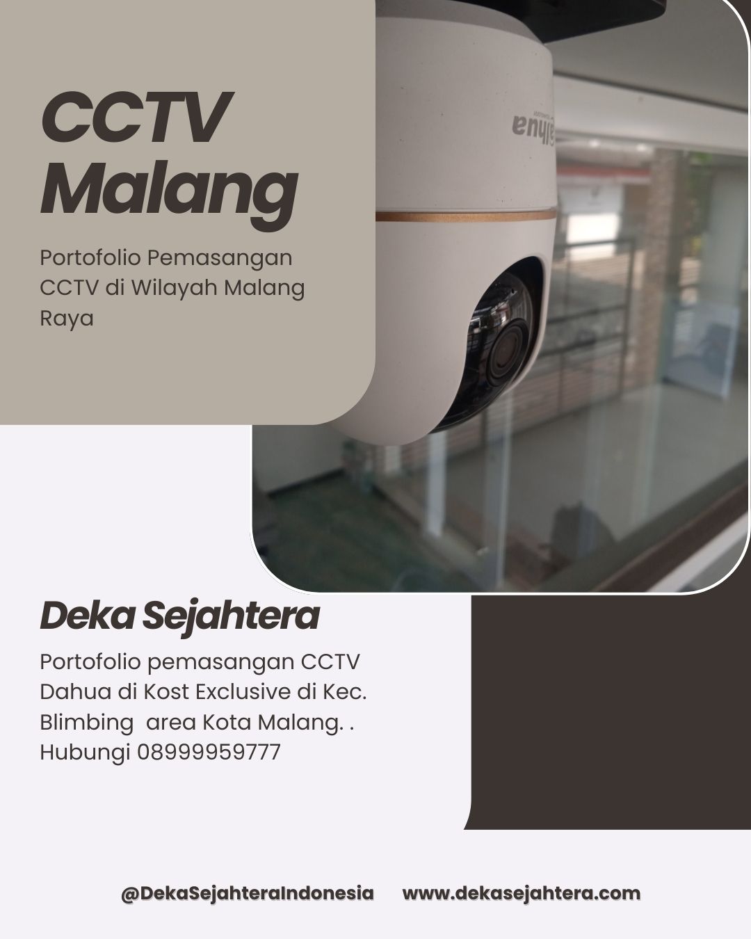 Pemasangan CCTV Dahua Malang
