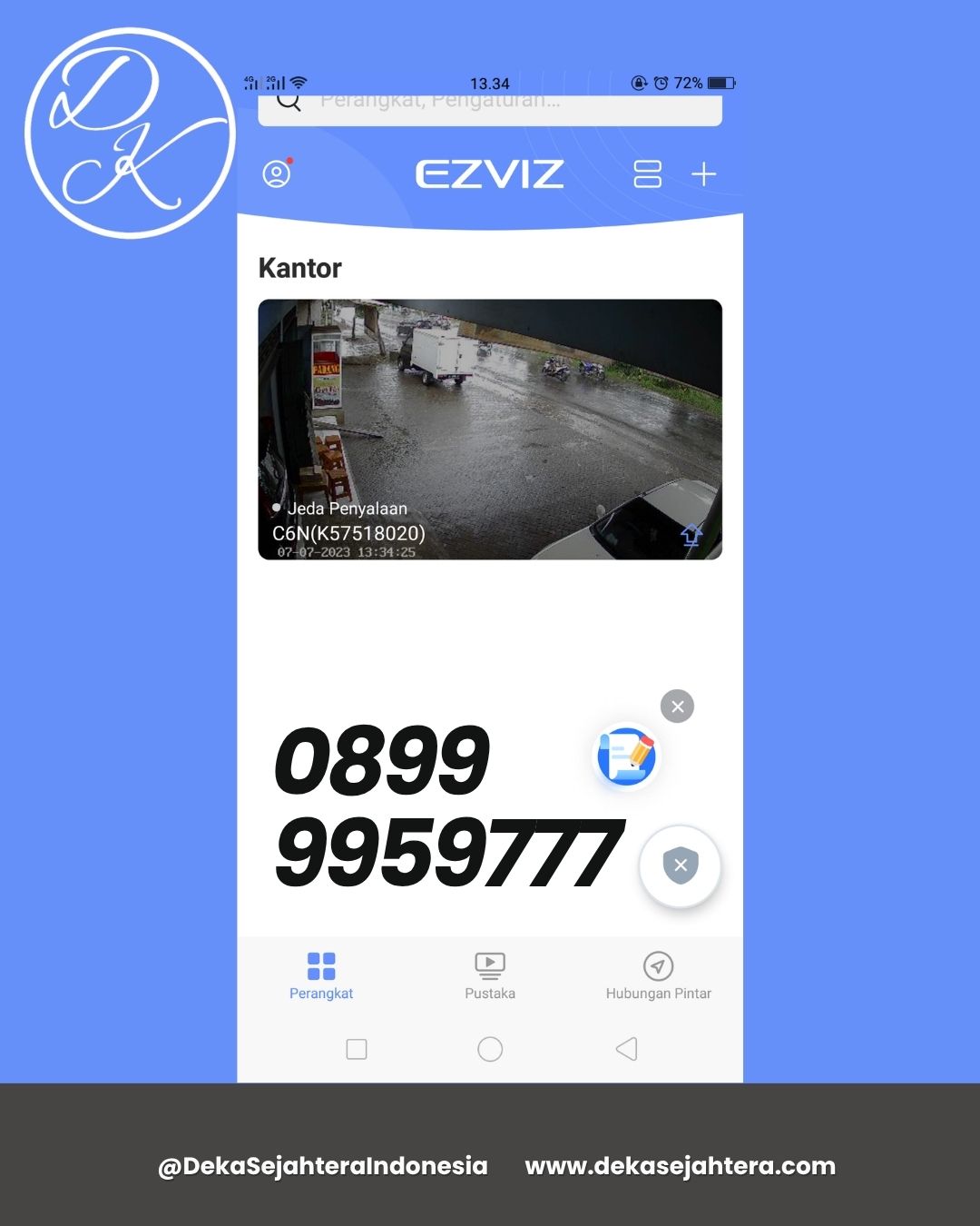 Pemasangan CCTV Ezviz Gondanglegi Malang