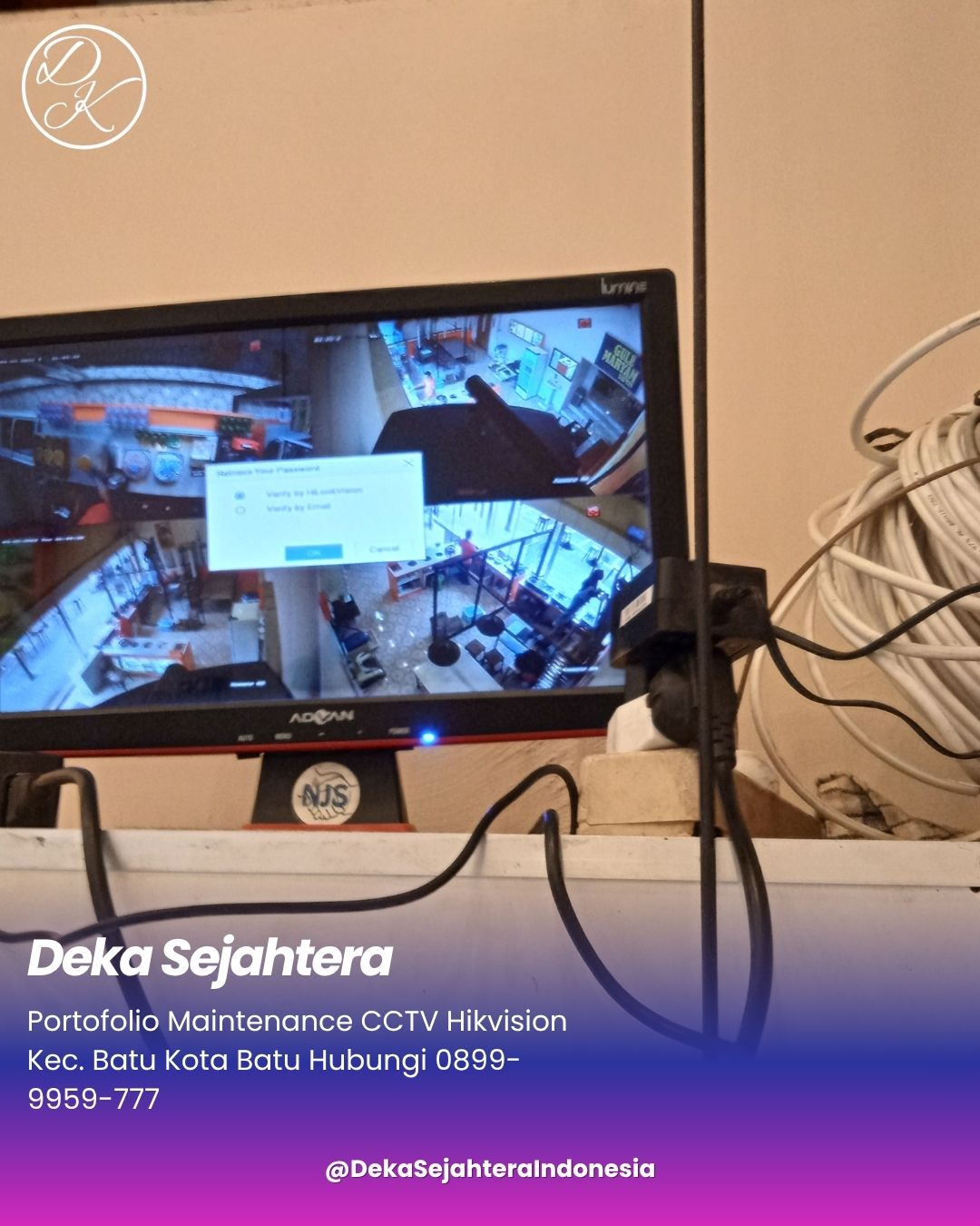 Perbaikan CCTV Hikvision Kota Batu