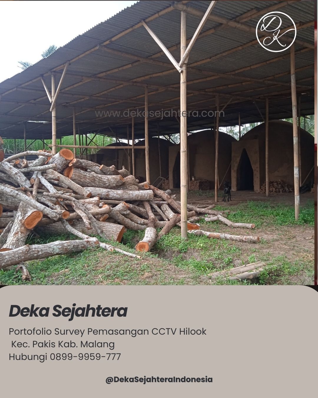 Survey lokasi pemasangan 4 titik CCTV HiLook di Pakis Kabupaten Malang.