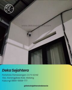 Kamera CCTV WiFi Ezviz terpasang di rumah Perumahan Jawara Land Karangploso