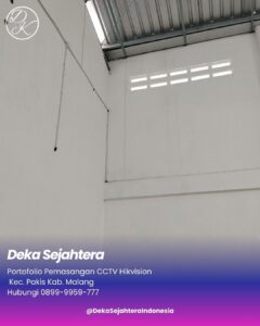 Area gudang untuk rencana pemasangan 8 titik CCTV Hikvision di Pakis Malang