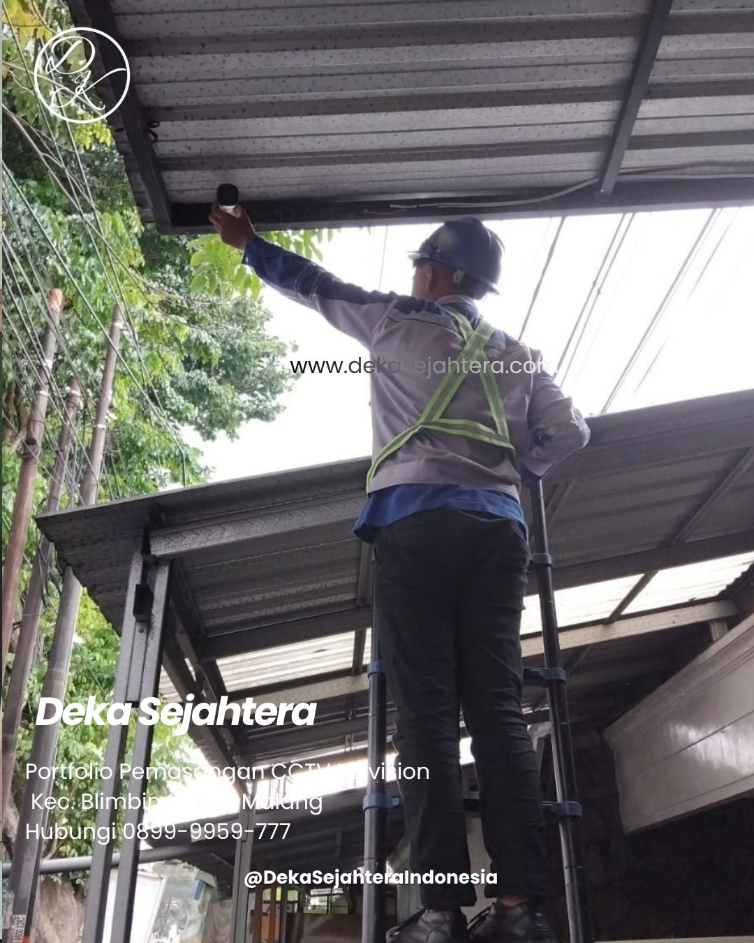 Instalasi CCTV Hikvision di ruko toko mebel Jalan Laksda Sucipto Malang