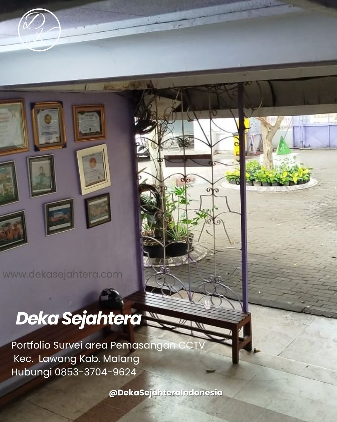 Survei CCTV sekolah Madrasah Ibtidaiyah di Lawang Malang