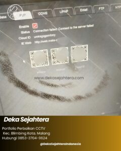 Konfigurasi ulang DVR CCTV setelah penggantian router di Kecamatan Blimbing