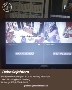 Pemasangan CCTV analog untuk keamanan rumah di Taman Sulfat Boulevard