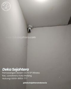 Hasil pemasangan kamera IP Dahua pada area kost di Lowokwaru Kota Malang.