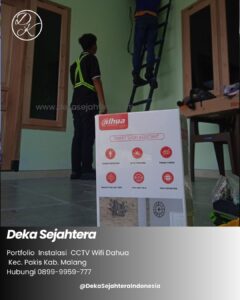 Pemasangan CCTV Dahua untuk keamanan rumah di Kecamatan Pakis