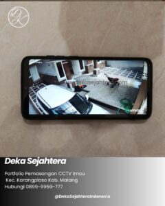 Pekerjaan pemasangan CCTV Imou oleh teknisi profesional Deka Sejahtera