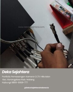 nstalasi CCTV Hikvision di Karangploso Kabupaten Malang