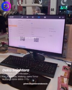 Pemeriksaan tampilan kamera CCTV Hikvision setelah penanganan teknis